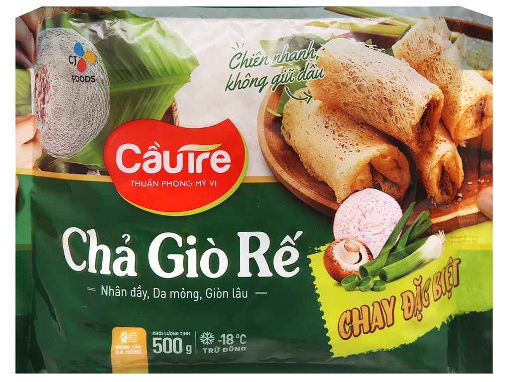 Chả giò rế chay Cầu Tre gói 500g giá tốt tại vifood