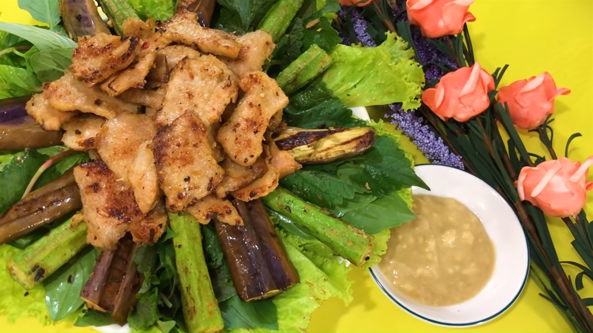 Vú heo nướng chao