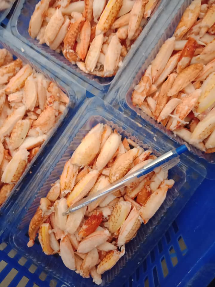 thịt càng ghẹ nấu súp,cháo, 