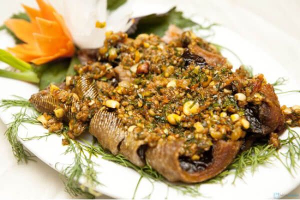 Cá đuối một nắng nướng ngon tuyệt