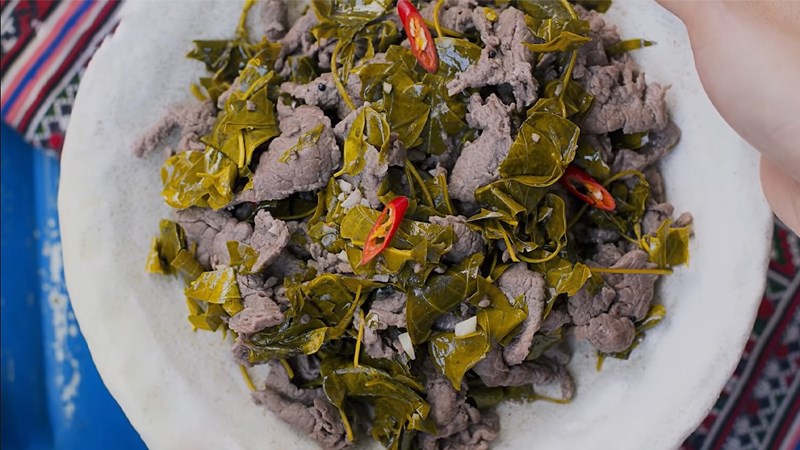 Thịt trâu lá lồm